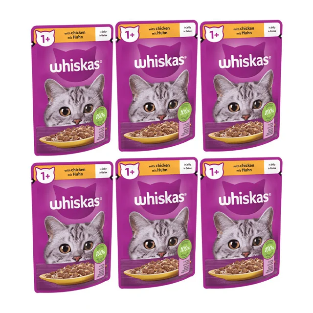پوچ گربه ویسکاس مدل Chicken وزن 85 گرم بسته 6 عددی 101524360
